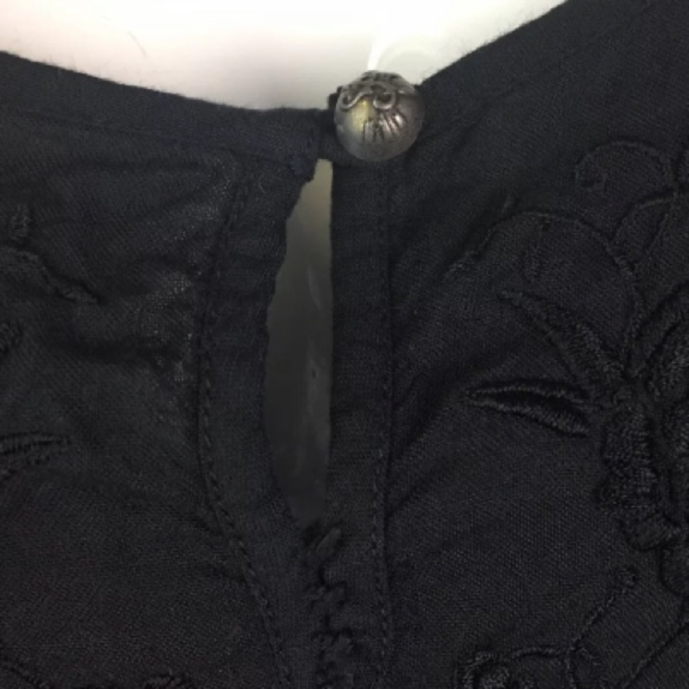 Lucky Brand Floral Embroidered Cotton Camp Shirt in Black for Men